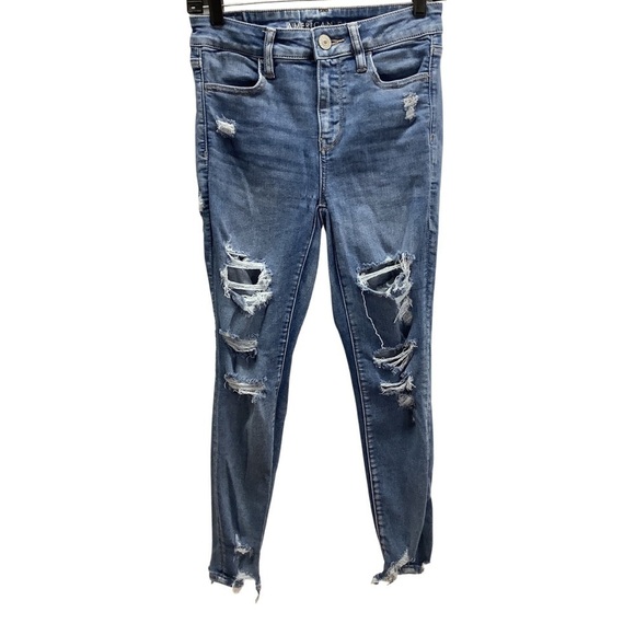 American Eagle Size 4 Short Super Hi Rise Jegging. Preowned - Picture 1 of 7